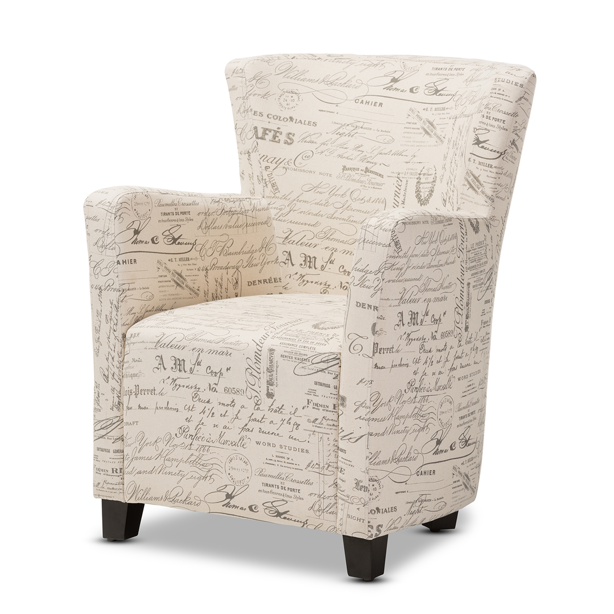 Baskin fabric clearance chair and ottoman